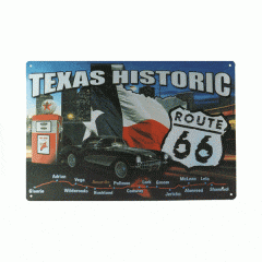 Placa Metal Texas Historic